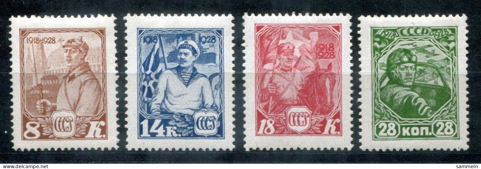 UdSSR 354-357 Mh (see TEXT !!!) - Soldaten, Soldiers, Soldats - USSR / URSS - Unused Stamps