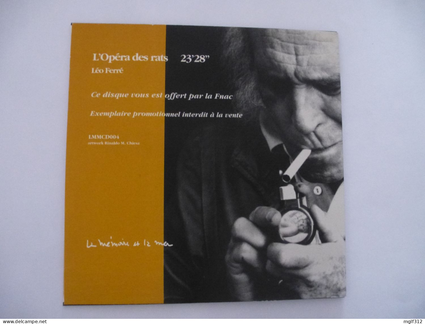 LEO FERRE : LOT De 2 CD  L'Opéra Des Rats 1968 Et Hors Commerce 2001 - Scan Recto Et Verso - Verzameluitgaven