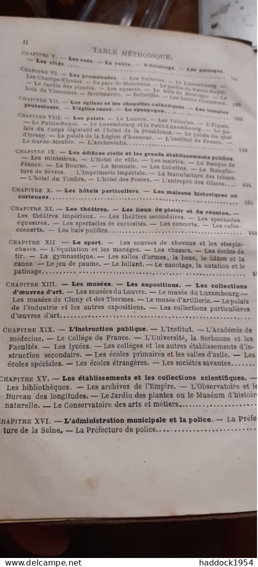 PARIS Illustré Nouveau Guide De L'étranger Et Du Parisien ADOLPHE JOANNE Hachette 1867 - Parigi
