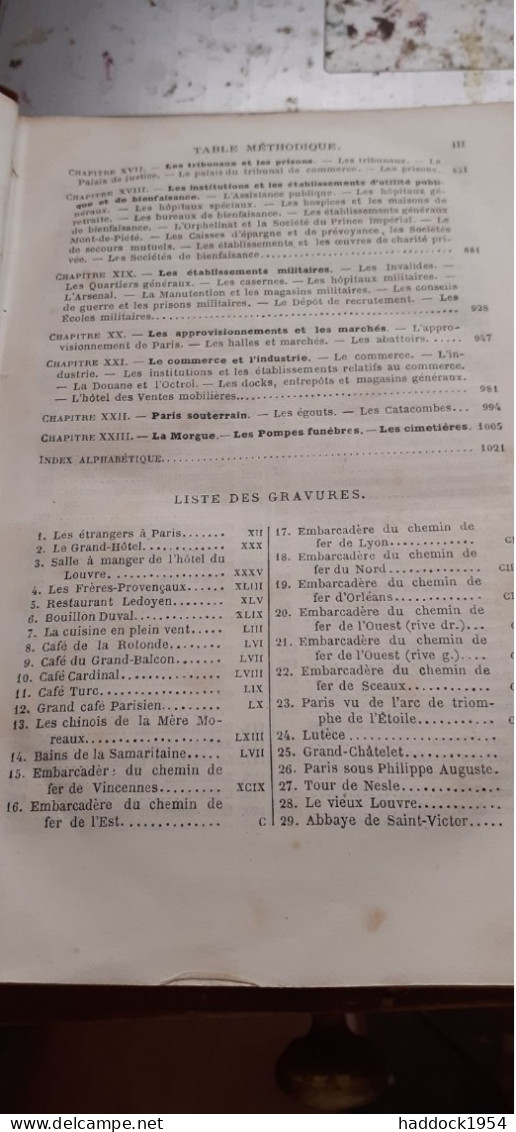 PARIS Illustré Nouveau Guide De L'étranger Et Du Parisien ADOLPHE JOANNE Hachette 1867 - Parijs