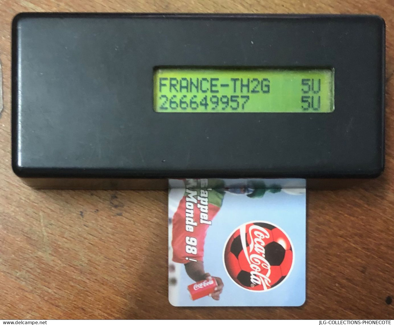 COCA COLA FOOTBALL FRANCE 98 RÉF PHONECOTE En437  5U TELEFONKARTE SCHEDA TARJETA PHONECARD PREPAID PREPAYÉE CALLING CARD - Alimentation