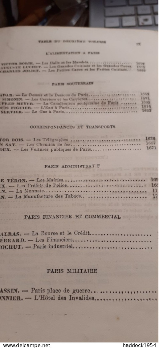 PARIS guide par les principaux écrivains et artistes de la FRANCE 2 tomes lacroix verboeckhoven et cie 1867