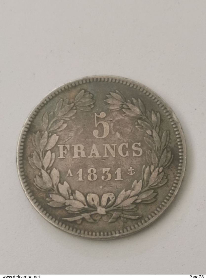 France, 5 Francs, Louis Philippe I, 1831 À - 5 Francs