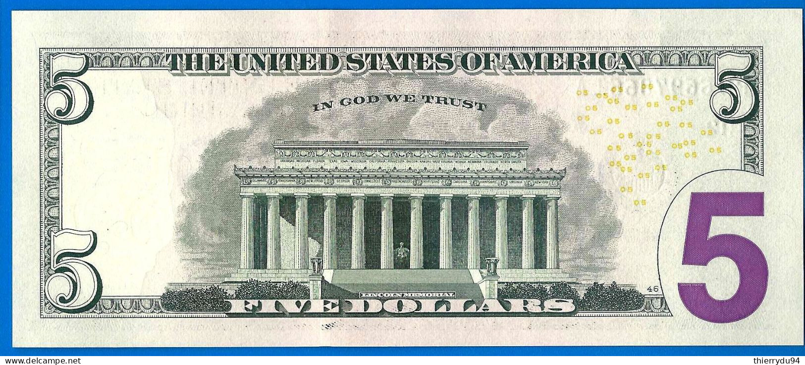 Usa 5 Dollars 2017 A Neuf UNC Mint New York B2 Suffixe A Billet Etats Unis United States Dollar US Paypal Crypto OK - Billetes De La Reserva Federal (1928-...)