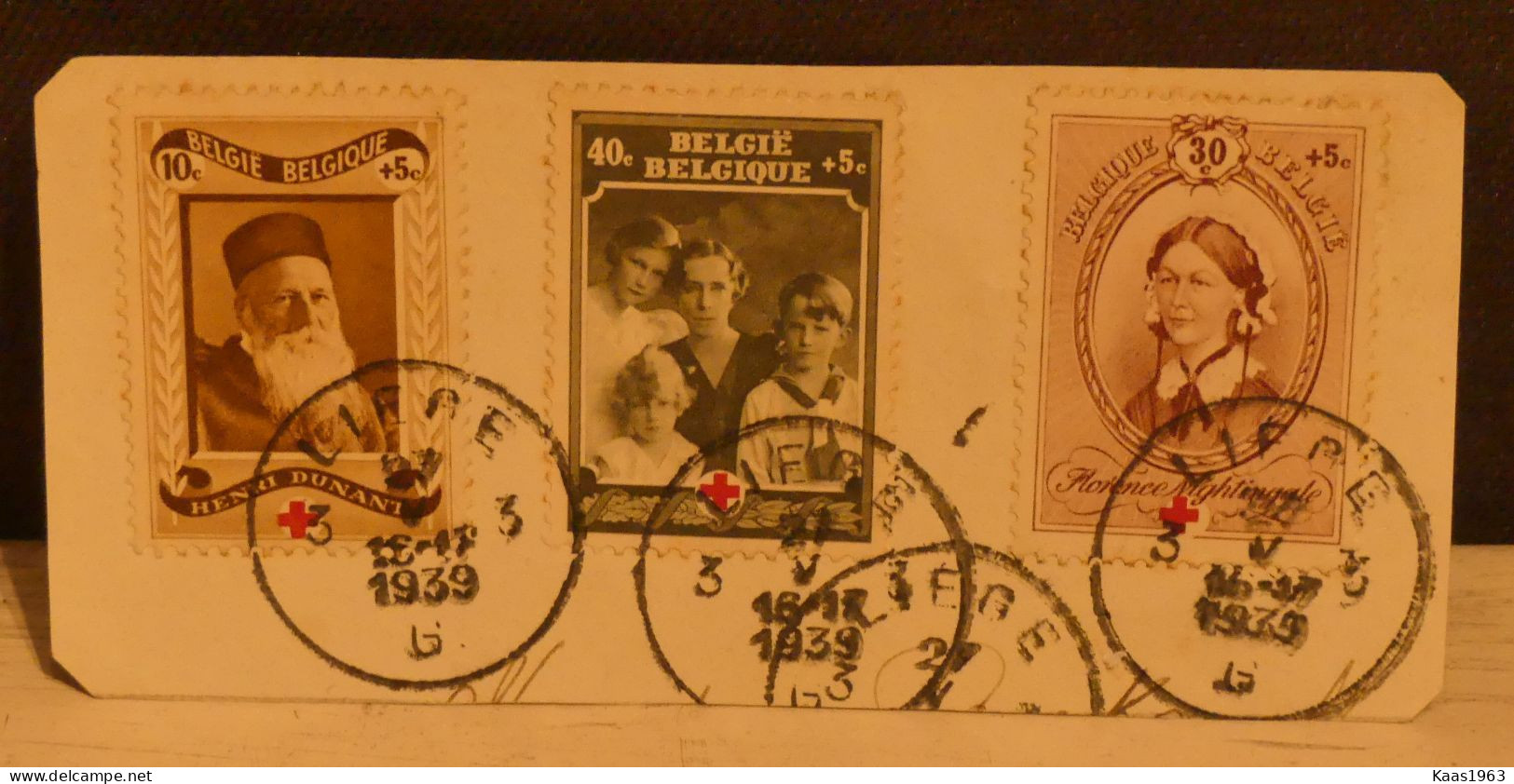 3 TIMBRES OBLITÉRÉ CROIX ROUGE. - 1918 Red Cross