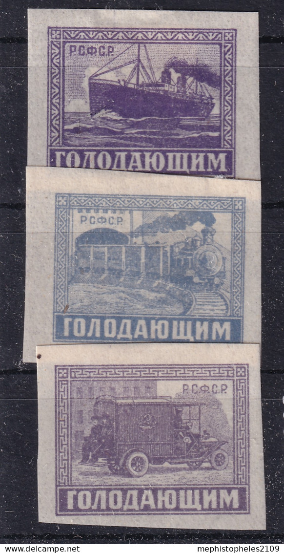 RUSSIA 1922 - MLH - Zag# 56-58 - Unused Stamps