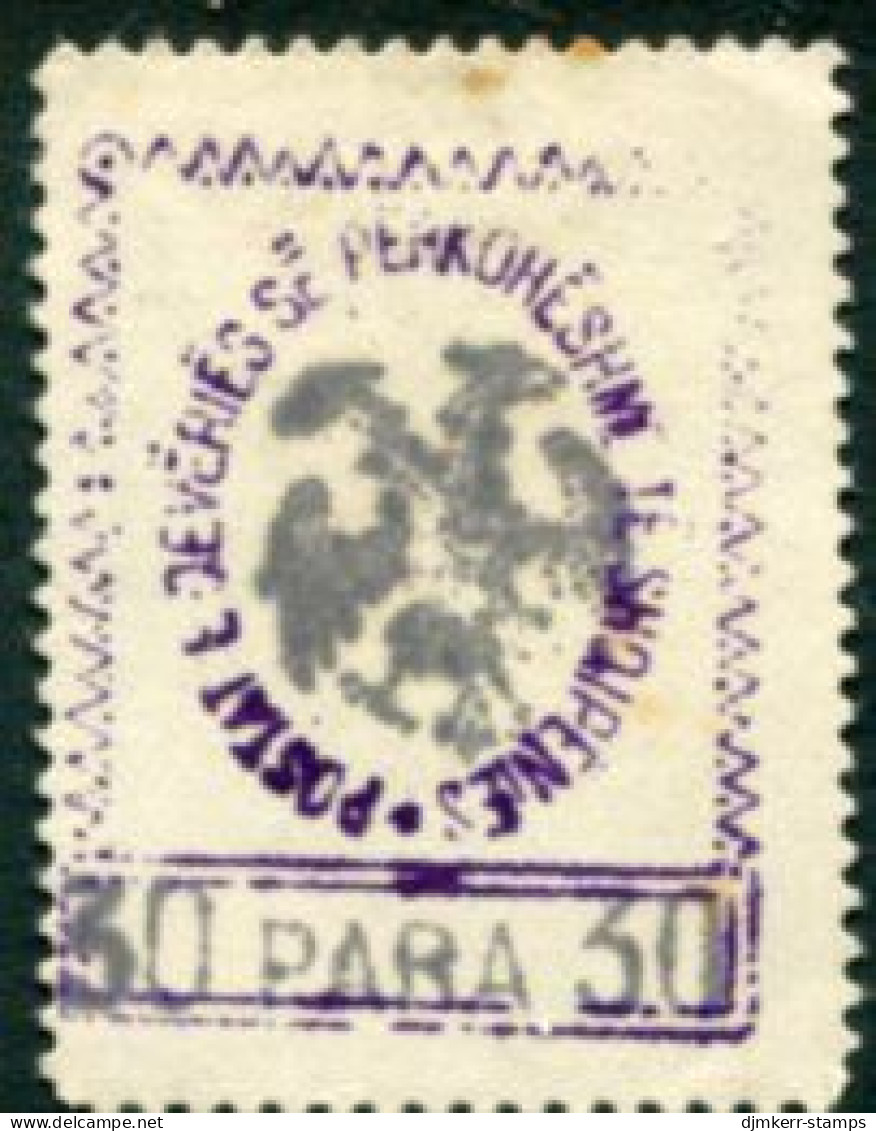 ALBANIA 1913 First Anniversary Of Independence 30 Para. Unused.   Michel 26 - Albanië