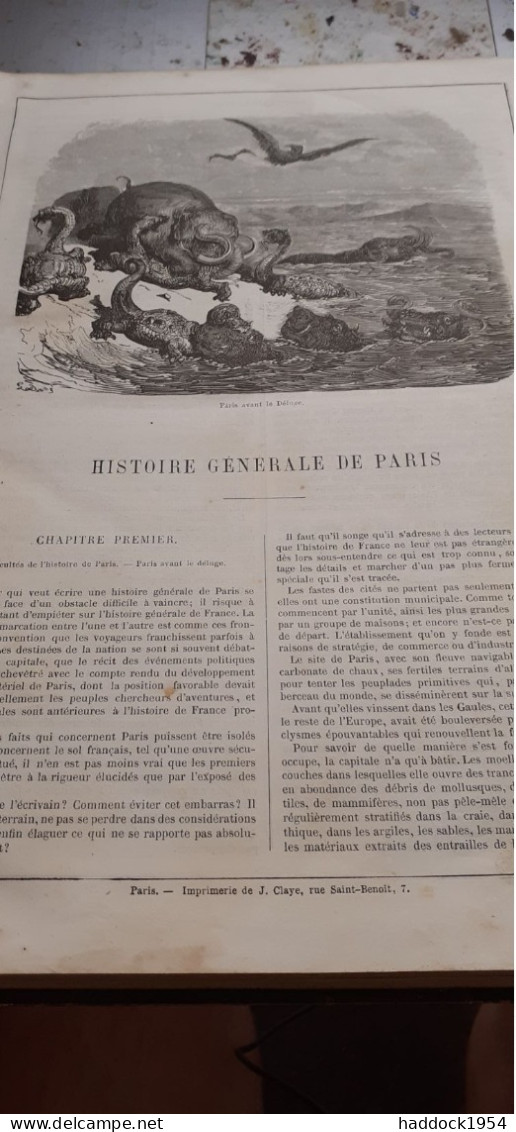 Le Nouveau PARIS EMILE DE LABEDOLLIERE Histoire De Ses 20 Arrondissements Gustave Barba 1861 - Paris