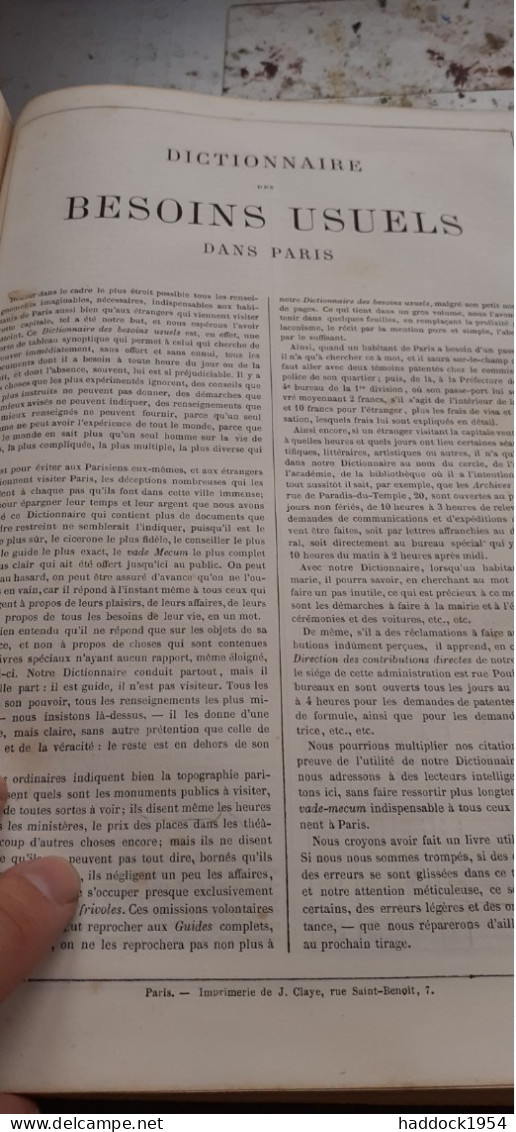Le Nouveau PARIS EMILE DE LABEDOLLIERE Histoire De Ses 20 Arrondissements Gustave Barba 1861 - Parigi