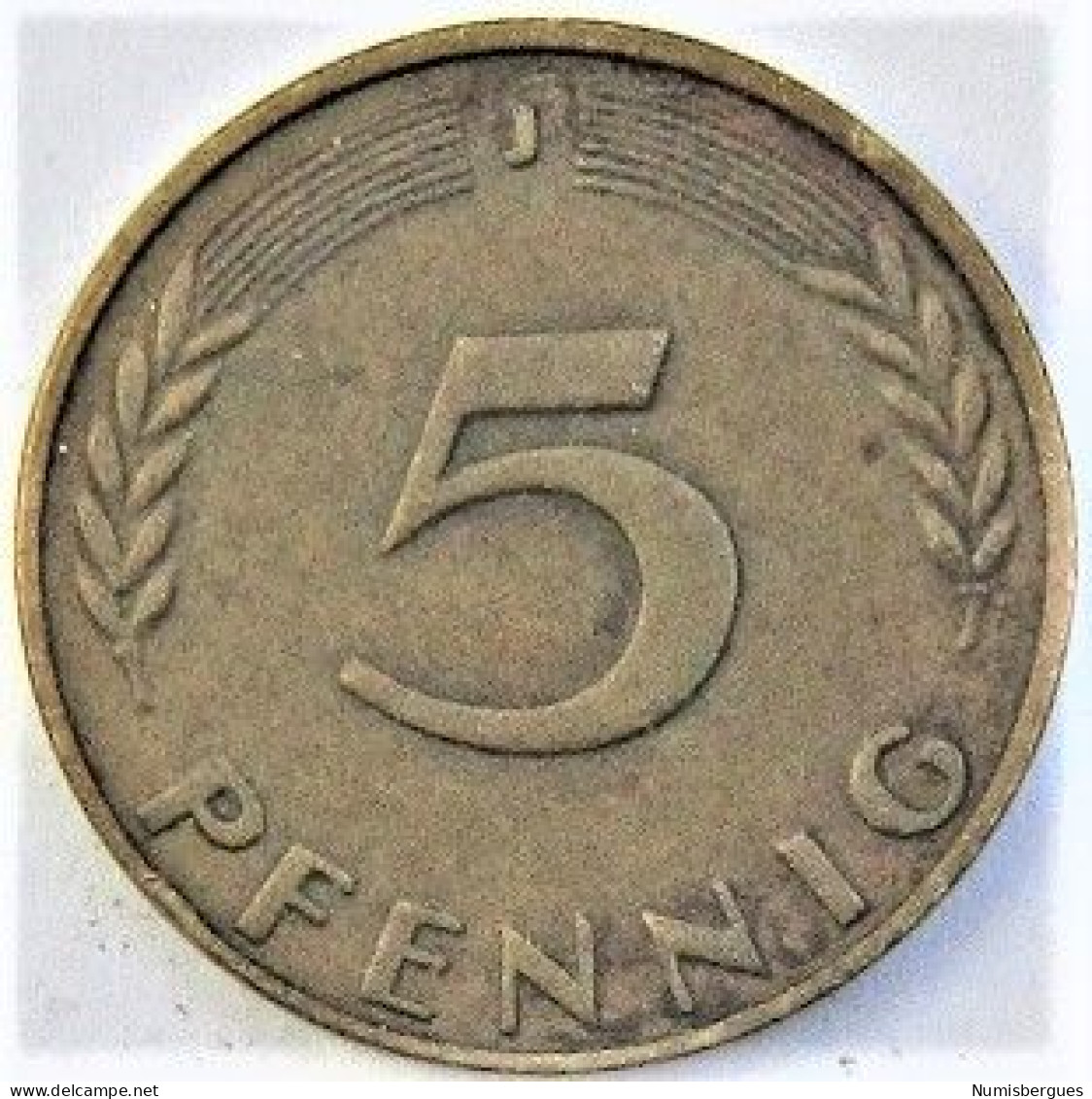 Pièce De Monnaie 5 Pfennig 1950 J (2) - 2 Pfennig