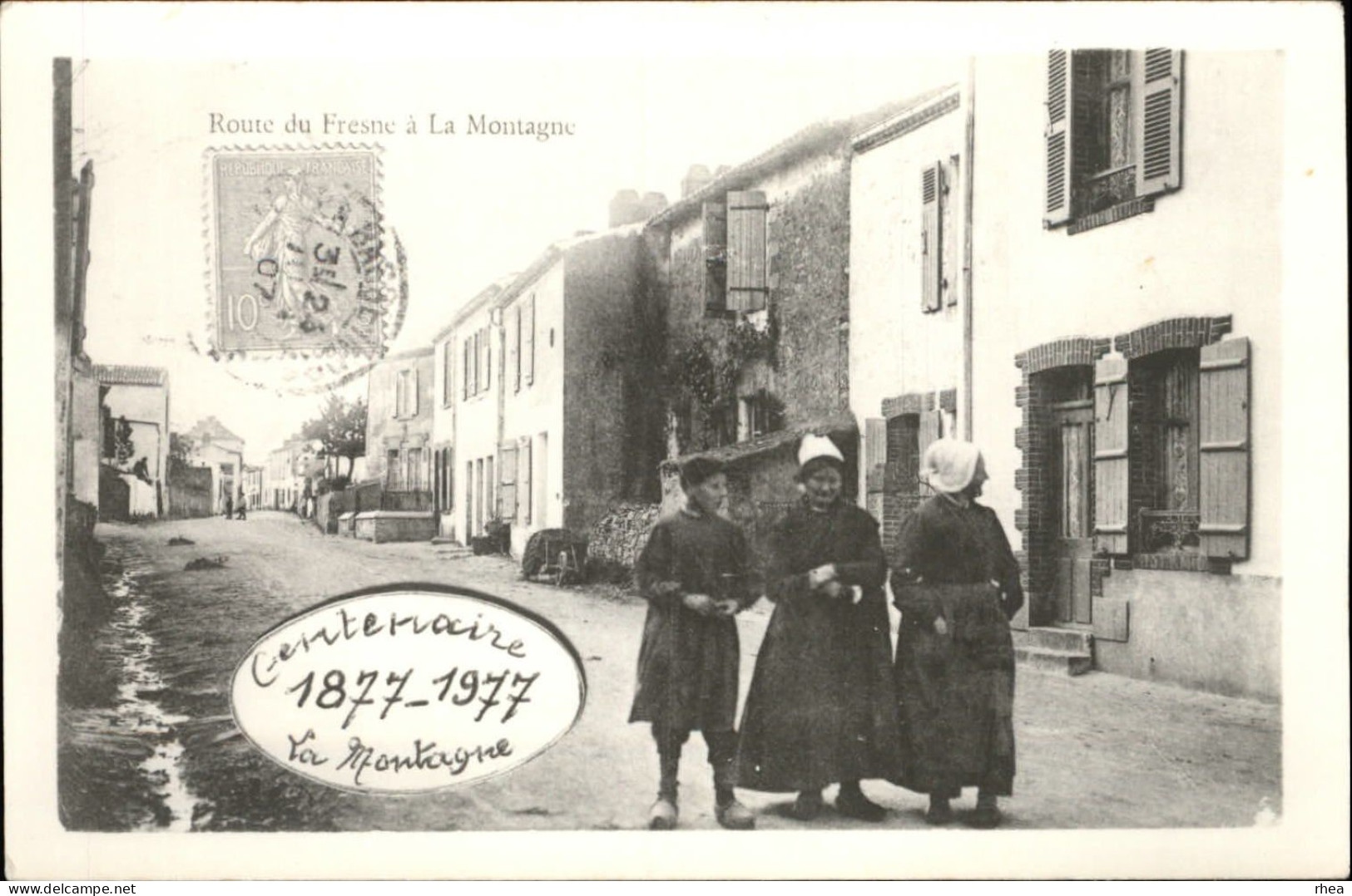 44 - LA MONTAGNE - 3 PHOTOS De Cartes Anciennes Pour Le Centenaire De La Commune 1877-1977 - La Montagne