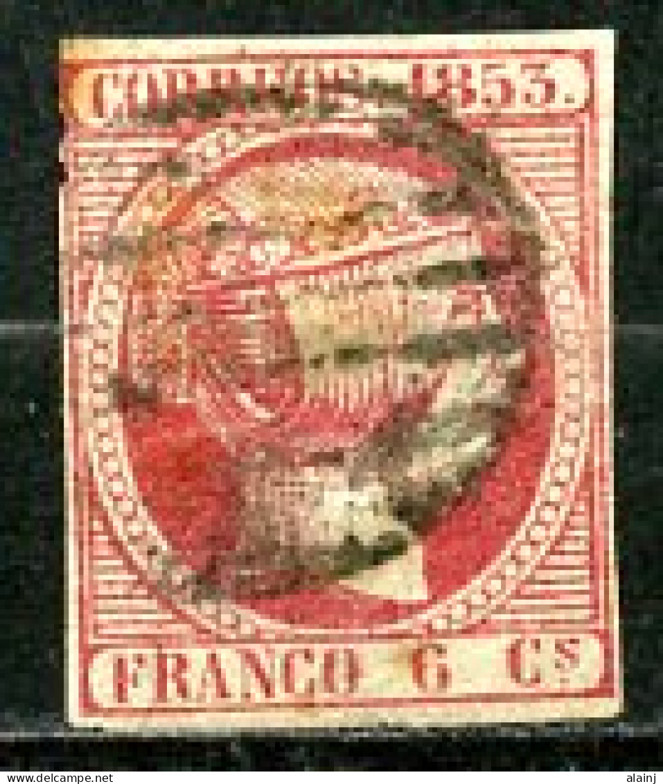 Espagne  1853  Isabelle II     Y&T   17    Obl    ---      - Usados