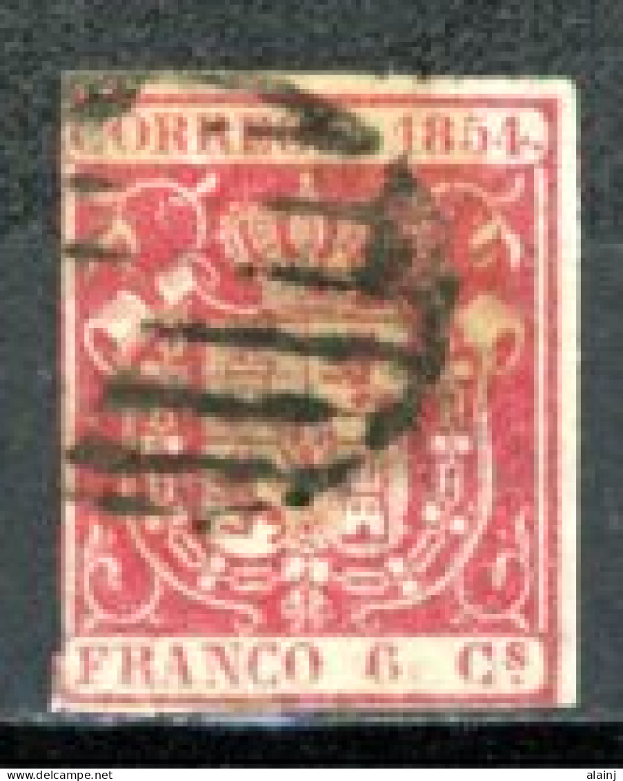 Espagne  1854  Isabelle II     Y&T   24   Mi  26    Obl    ---     Bel état. - Usados