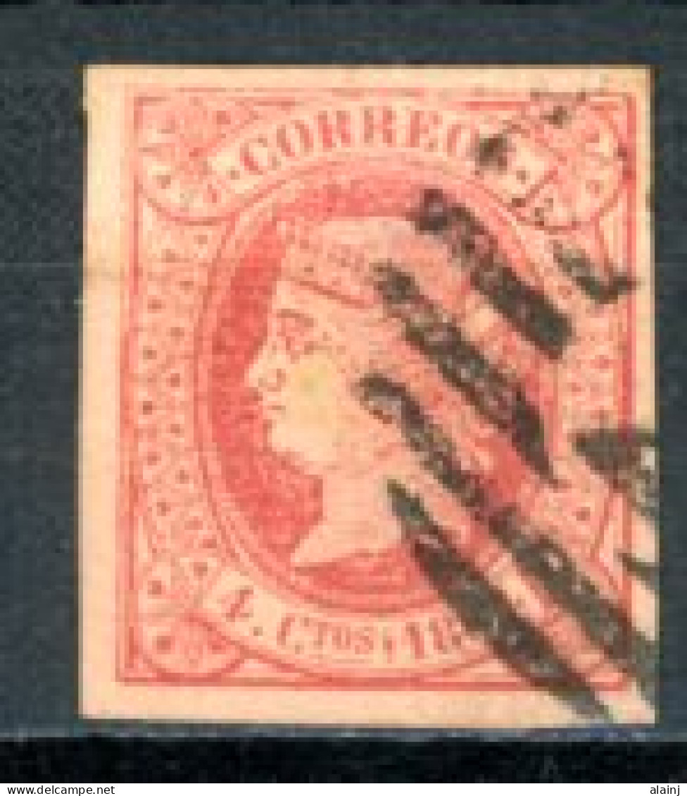 Espagne  1864   Isabelle II     Y&T   60   Mi   56   Obl    ---     TTB - Usados