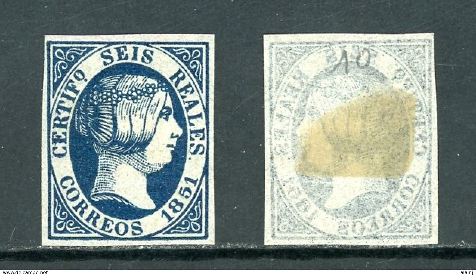 Espagne  1851  Isabelle II     Y&T   10   X    --   SUPERBE FAUX / FALSE   !!! - Ungebraucht