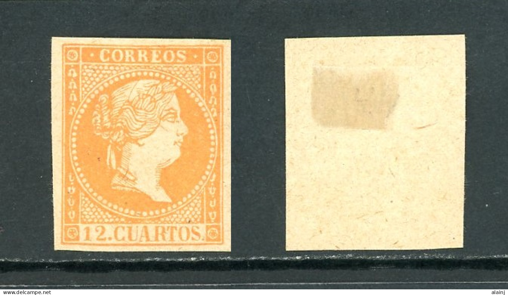 Espagne  1854  Isabelle II     Y&T   44    X    ---     Sans Gomme  --  SUPERBE FAUX / FALSO - Unused Stamps