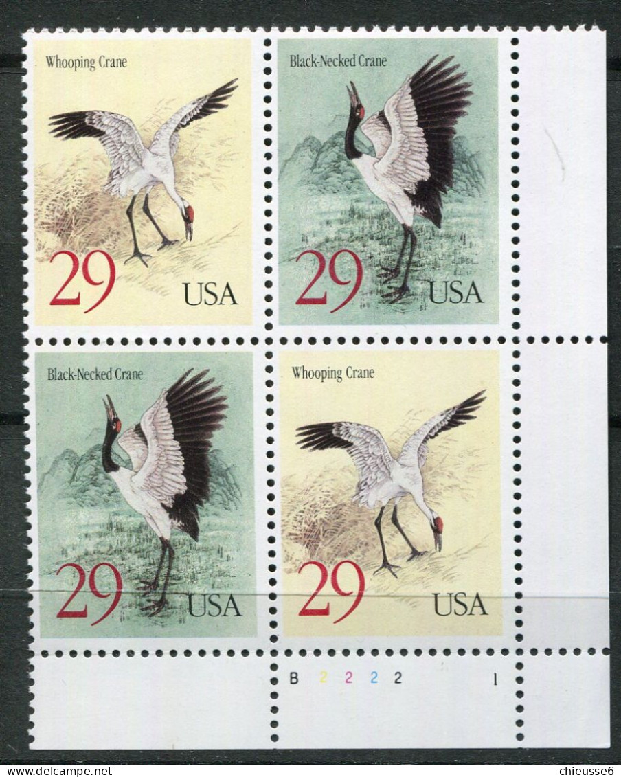 Etats Unis ** N° 2281/2282 En Paire  - Oiseaux : Grues - Unused Stamps