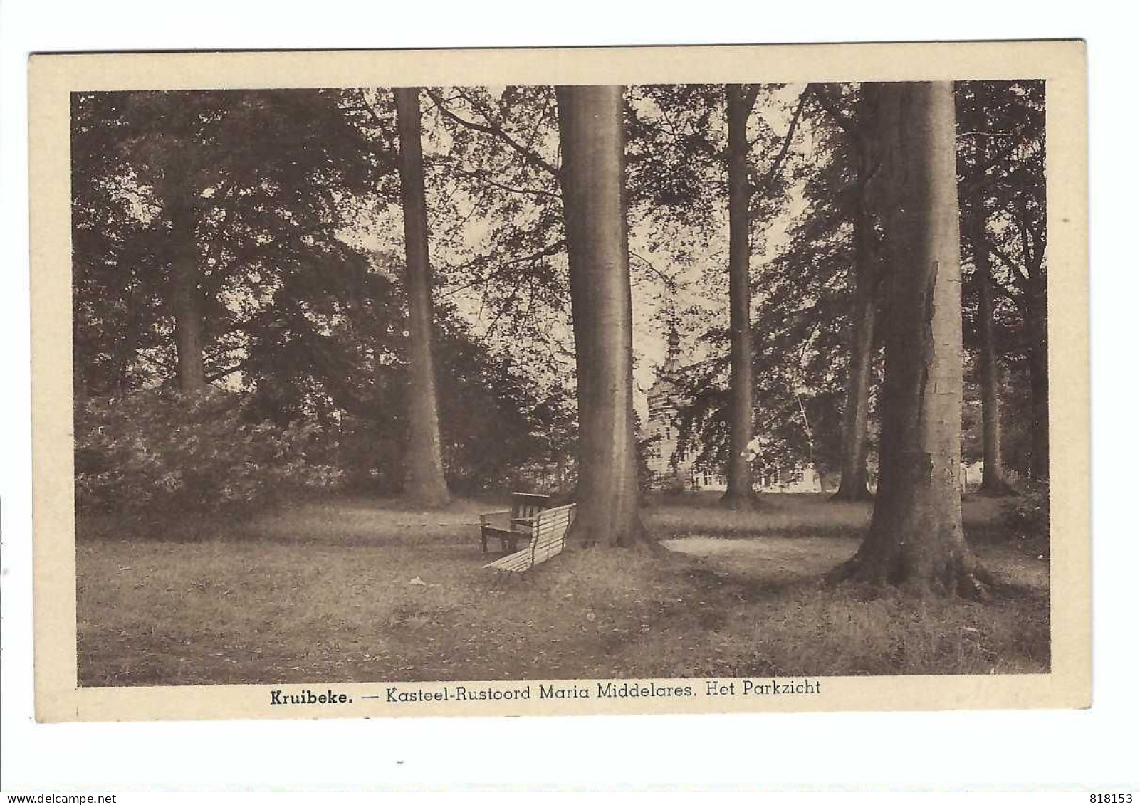 Kruibeke  -  Kasteel-Rustoord Maria Middelares.  Het Parkzicht - Kruibeke