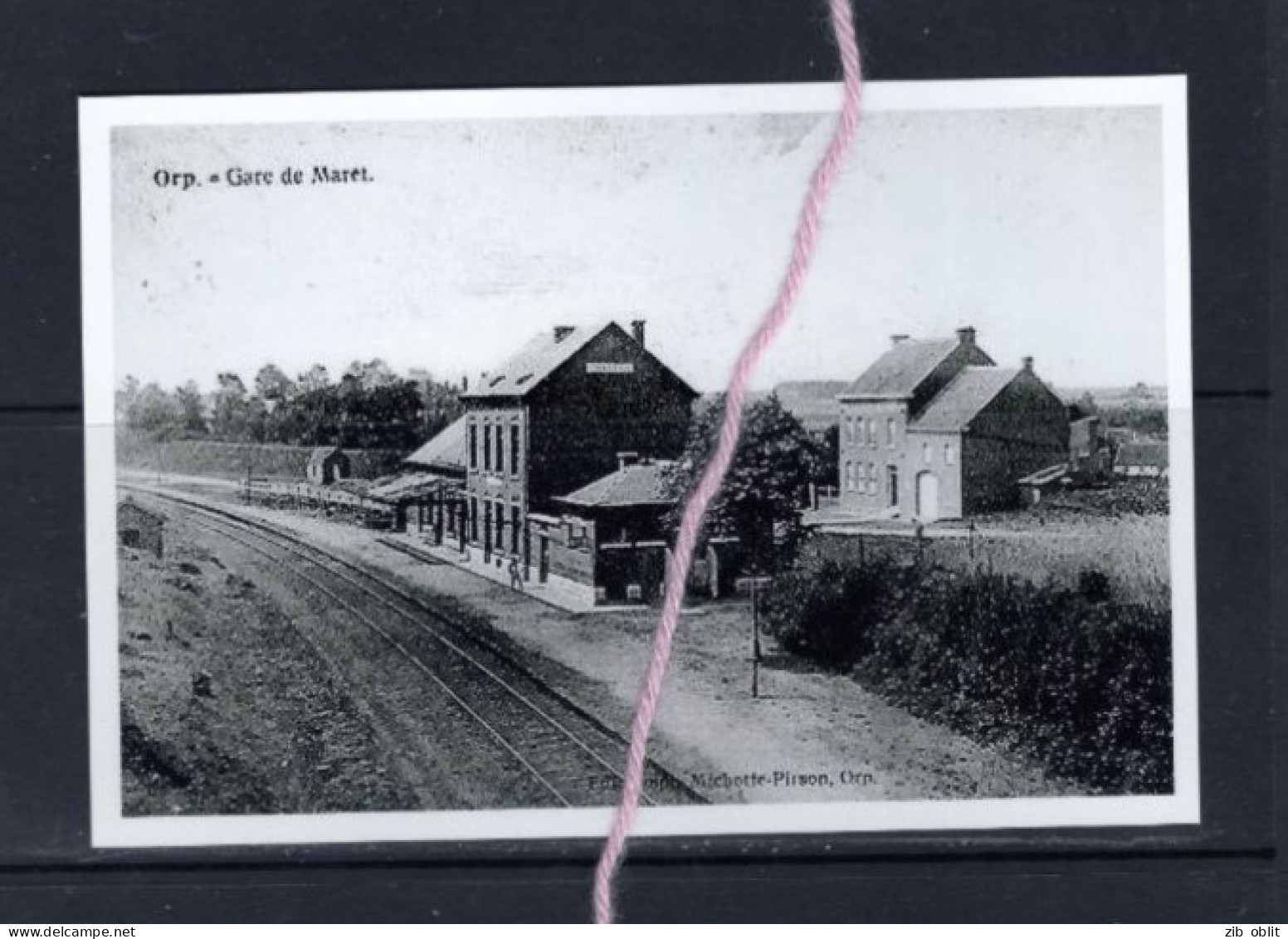 PHOTO MARET ORP JAUCHE GARE STATIE STATION REPRO - Orp-Jauche