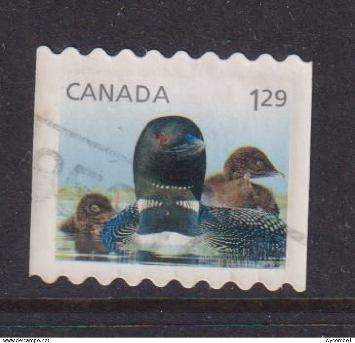 CANADA  -  2011 Loon And Chicks $1.29 Self Adhesive  Used As Scan - Oblitérés