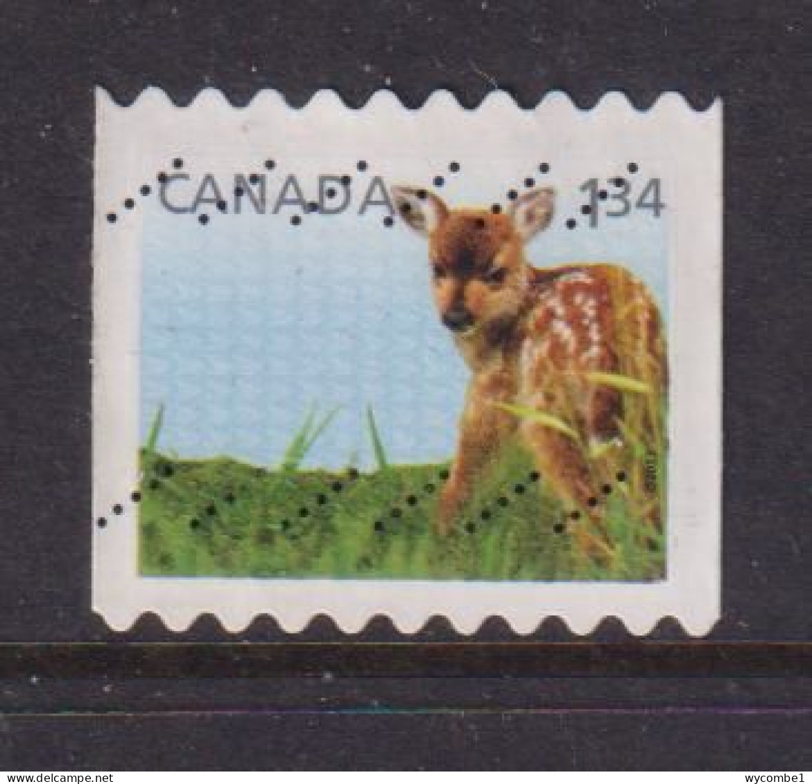CANADA  -  2011 Deer Fawn $1.34 Self Adhesive  Used As Scan - Oblitérés