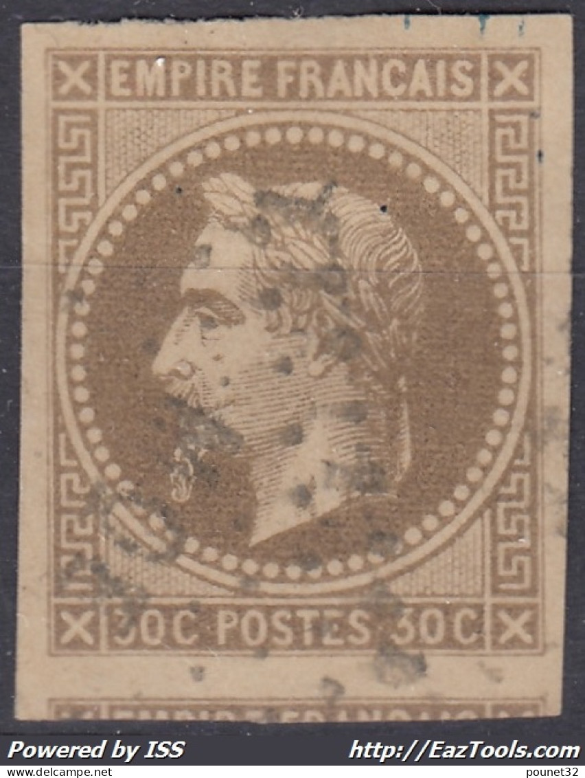 COLONIES GENERALES : EMPIRE N° 9 CACHET LOSANGE MQE MARTINIQUE - COTE 250 € - TB MARGES - Napoleon III