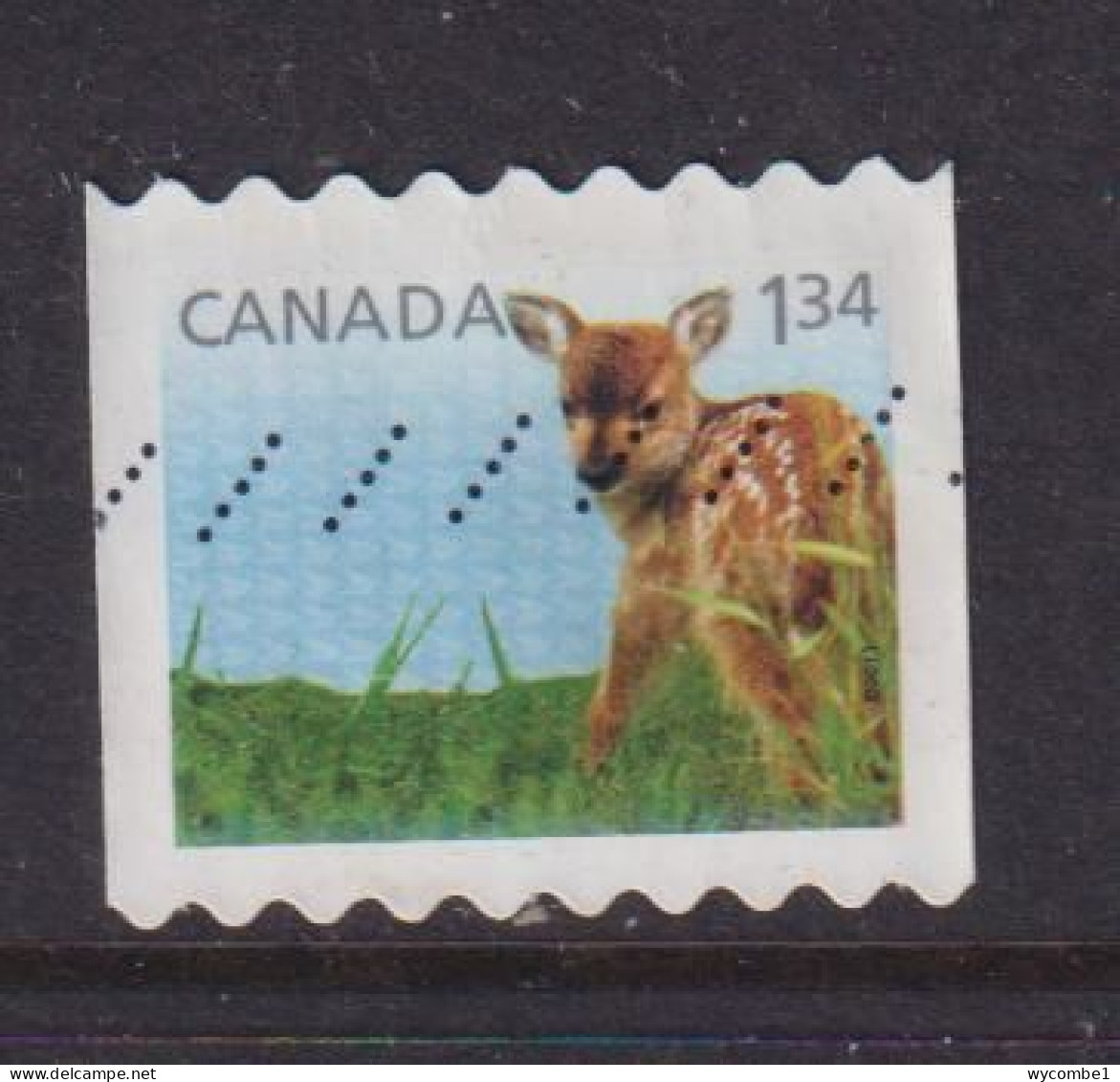 CANADA  -  2011 Deer Fawn $1.34 Self Adhesive  Used As Scan - Oblitérés