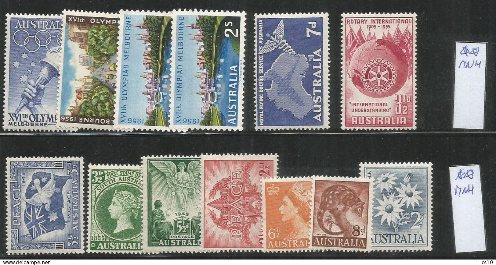OLD Australia & States KG5 Head Kangaroos Study lot # 800+ good used pcs, some on-piece Perfins OS P.Due Fiscals
