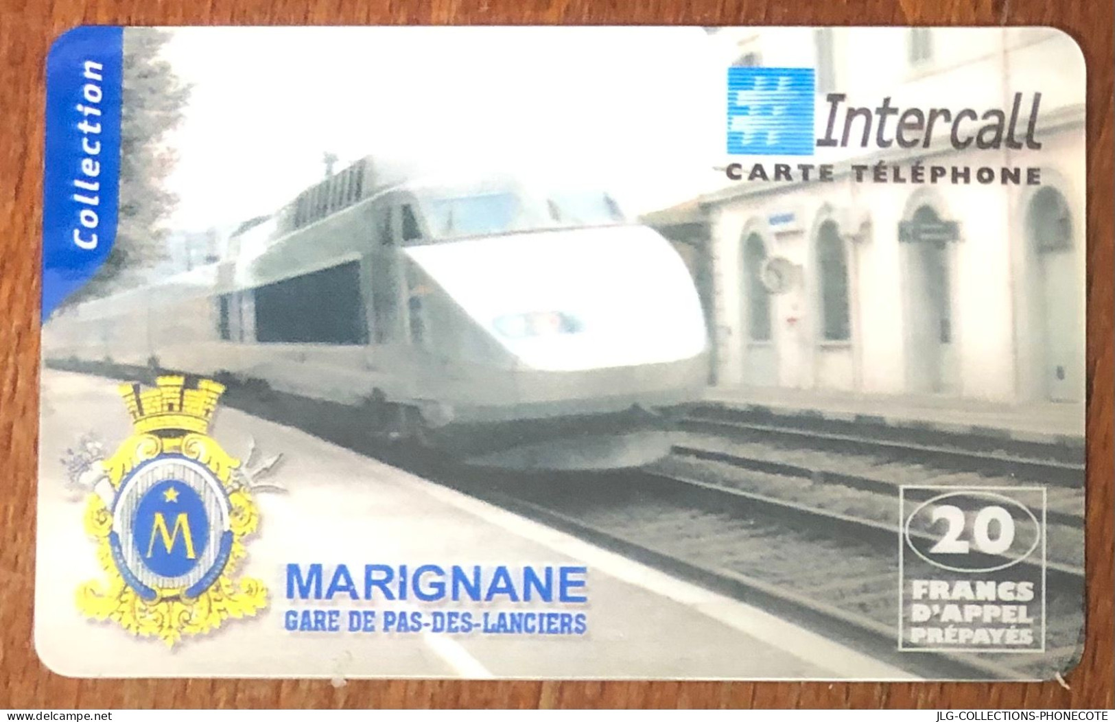 MARIGNANE GARE TGV CARTE INTERCALL PREPAID PREPAYÉE CALLING CARD NO TELECARTE PHONECOTE TELEFONKARTE SCHEDA PHONECARD - Réunion