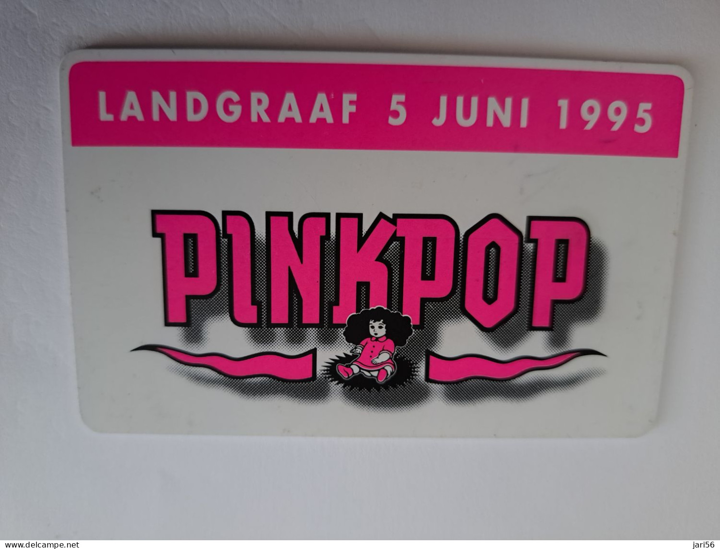 NETHERLANDS / CHIP ADVERTISING CARD/ HFL 5,00  / PINKPOP 1995   /     CRE 161** 14596** - Privadas