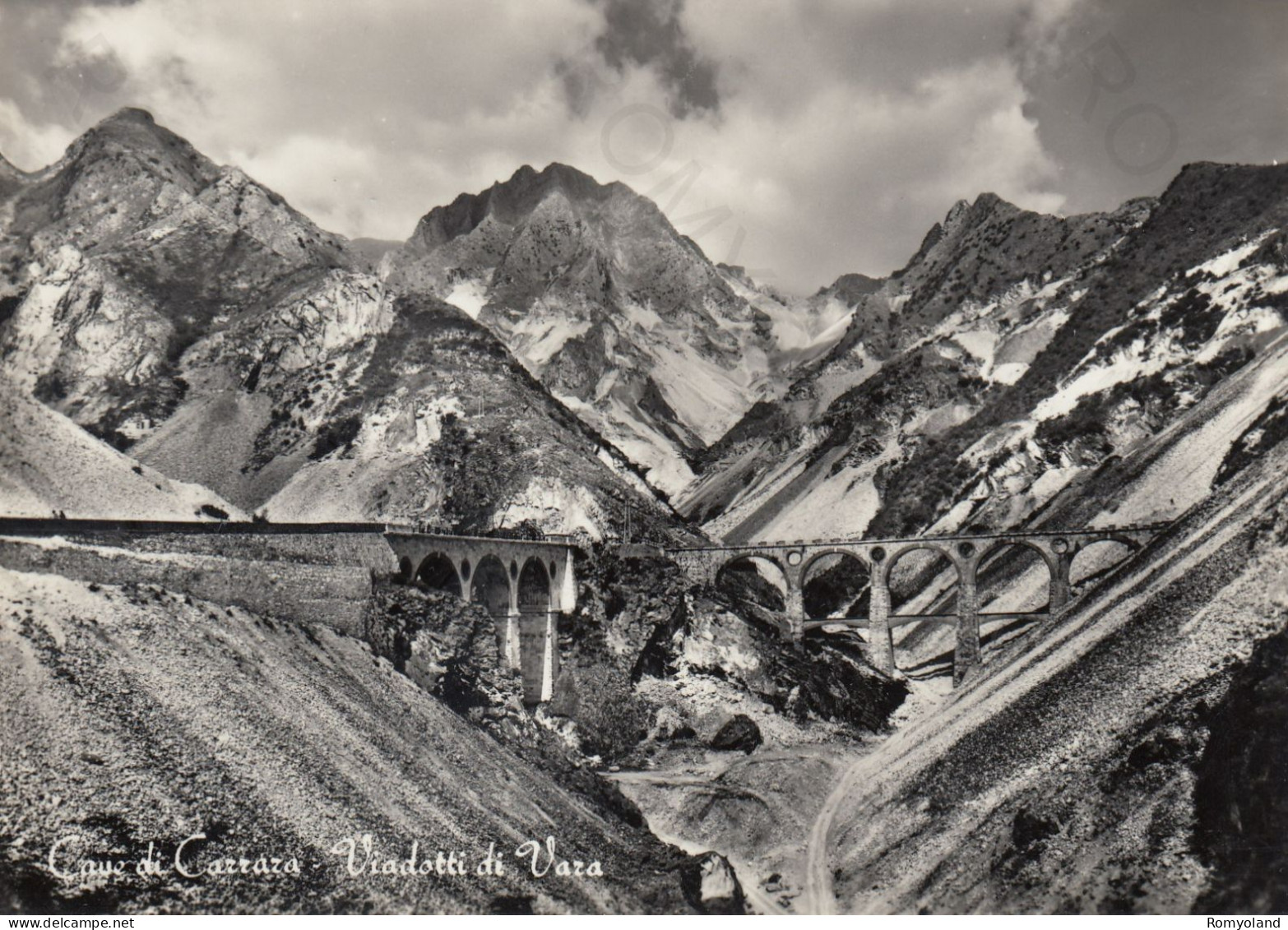 CARTOLINA  CAVE DI CARRARA,CARRARA,TOSCANA-VIADOTTI DI VARA-STORIA,MEMORIA,CULTURA,RELIGIONE,BELLA ITALIA,NON VIAGGIATA - Carrara