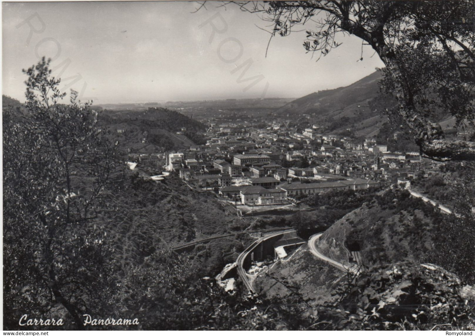 CARTOLINA  CARRARA,TOSCANA-PANORAMA-STORIA,MEMORIA,CULTURA,RELIGIONE,IMPERO ROMANO,BELLA ITALIA,NON VIAGGIATA - Carrara