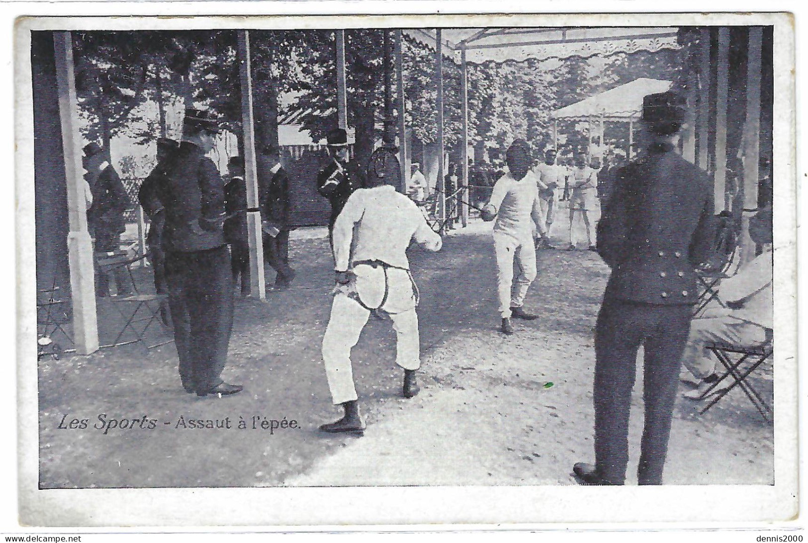 ESCRIME - Les Sports - Assaut à L'Epée  - Ed. Emile Pécaud, Paris - Fencing