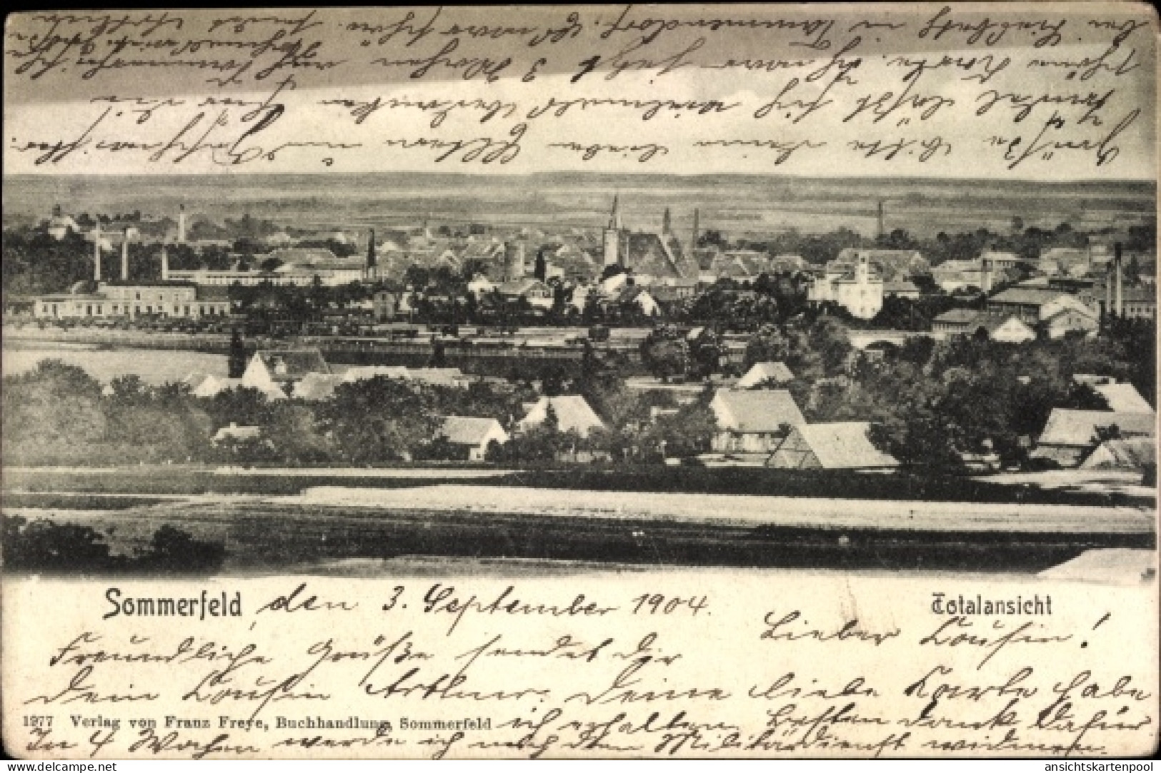 CPA Lubsko Sommerfeld In Der Niederlausitz Ostbrandenburg, Panorama - Neumark