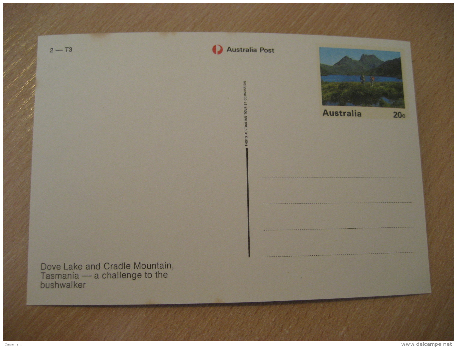 DOVE LAKE CRADLE Mountain Tasmania Mountaineering Hiking Walking Mountains Postal Stationery Card AUSTRALIA - Arrampicata