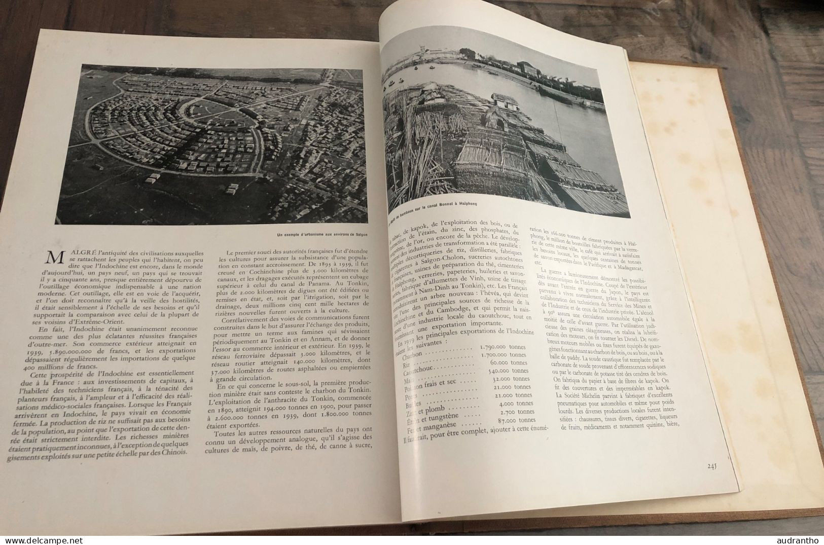 livre de 1950 A VOL D'OISEAU Images françaises d'outre-mer préface Edouard Herriot - éditeurs Alépée & Cie