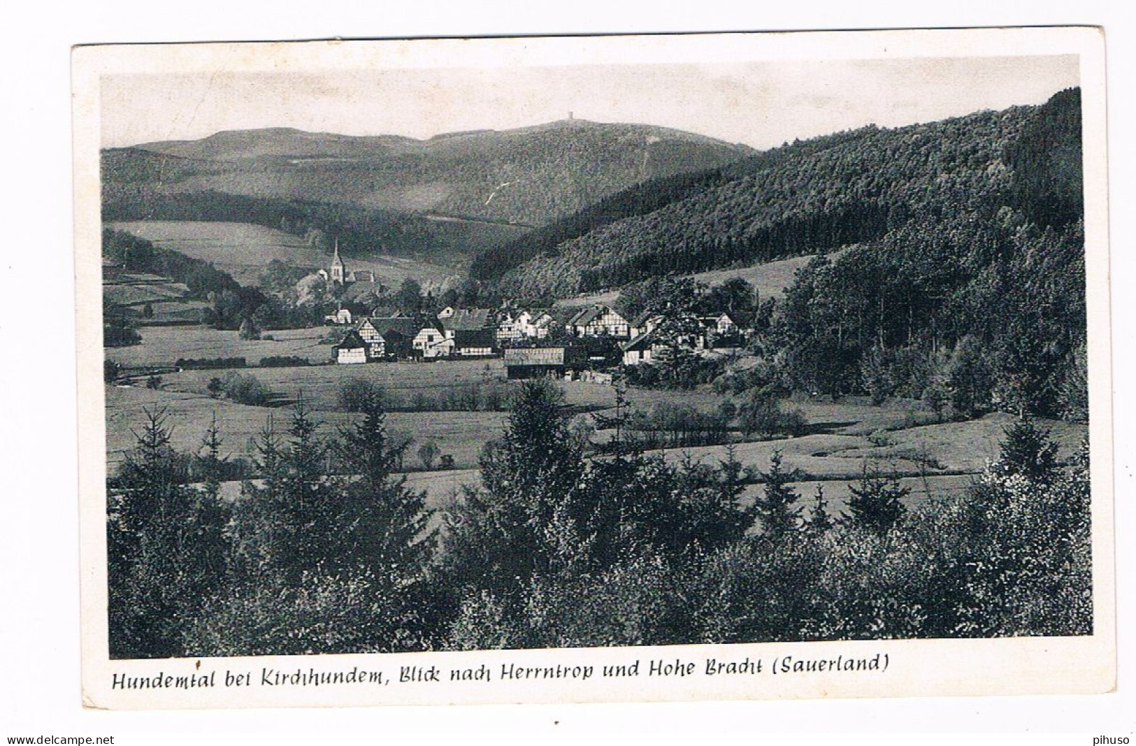 D-15411   HUNDEMIAL / KIRCHHUNDEM : Blick Nach Herrntrop Und Hohe Bracht - Olpe