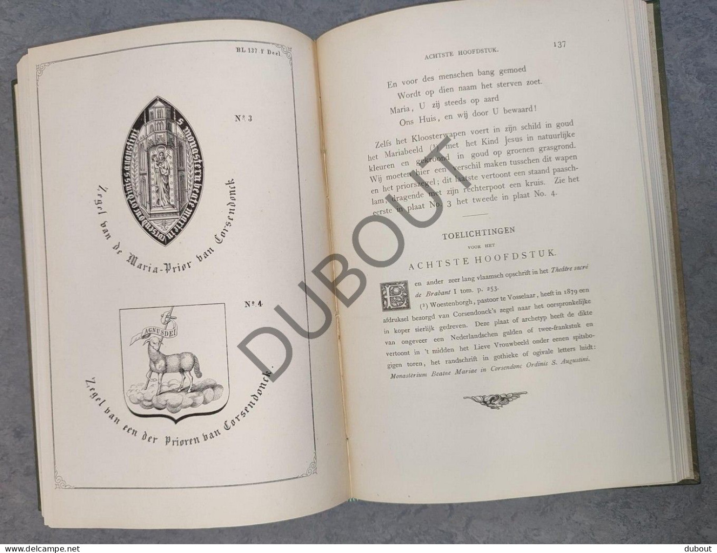 Geschiedenis Van Corsendonck - T. Welvaarts - 1880 - Druk Glénisson, Turnhout  (S323) - Oud