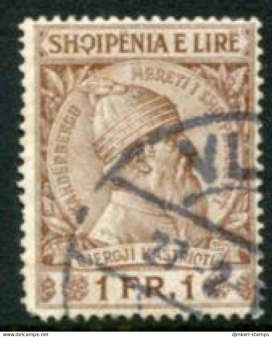 ALBANIA 1913 Skanderbeg Definitive 1 F. Used.  Michel 34 - Albanie