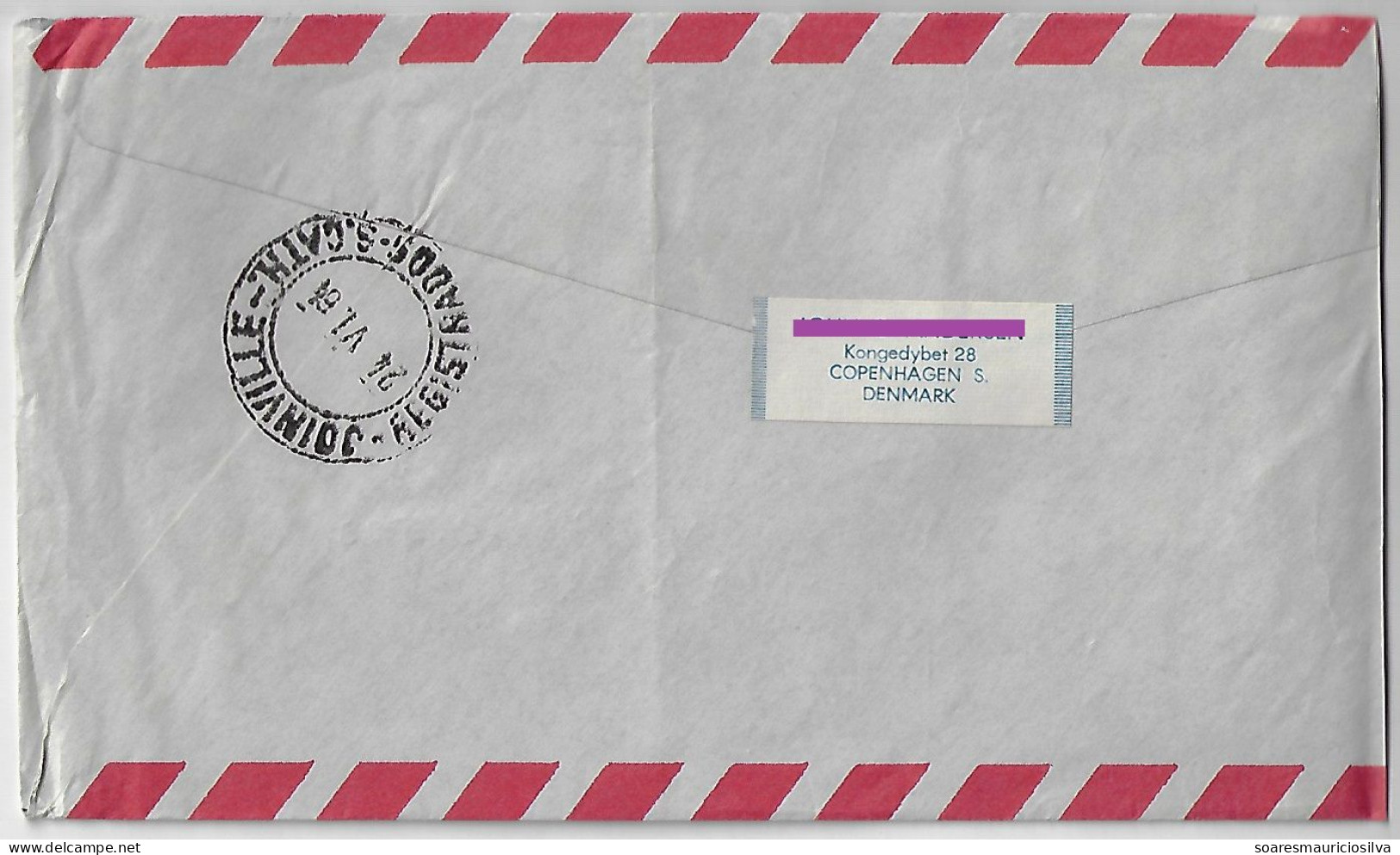 Denmark 1964 Cover Sent From Copenhagen To Joinville Brazil 4 Commemorative Stamp - Covers & Documents