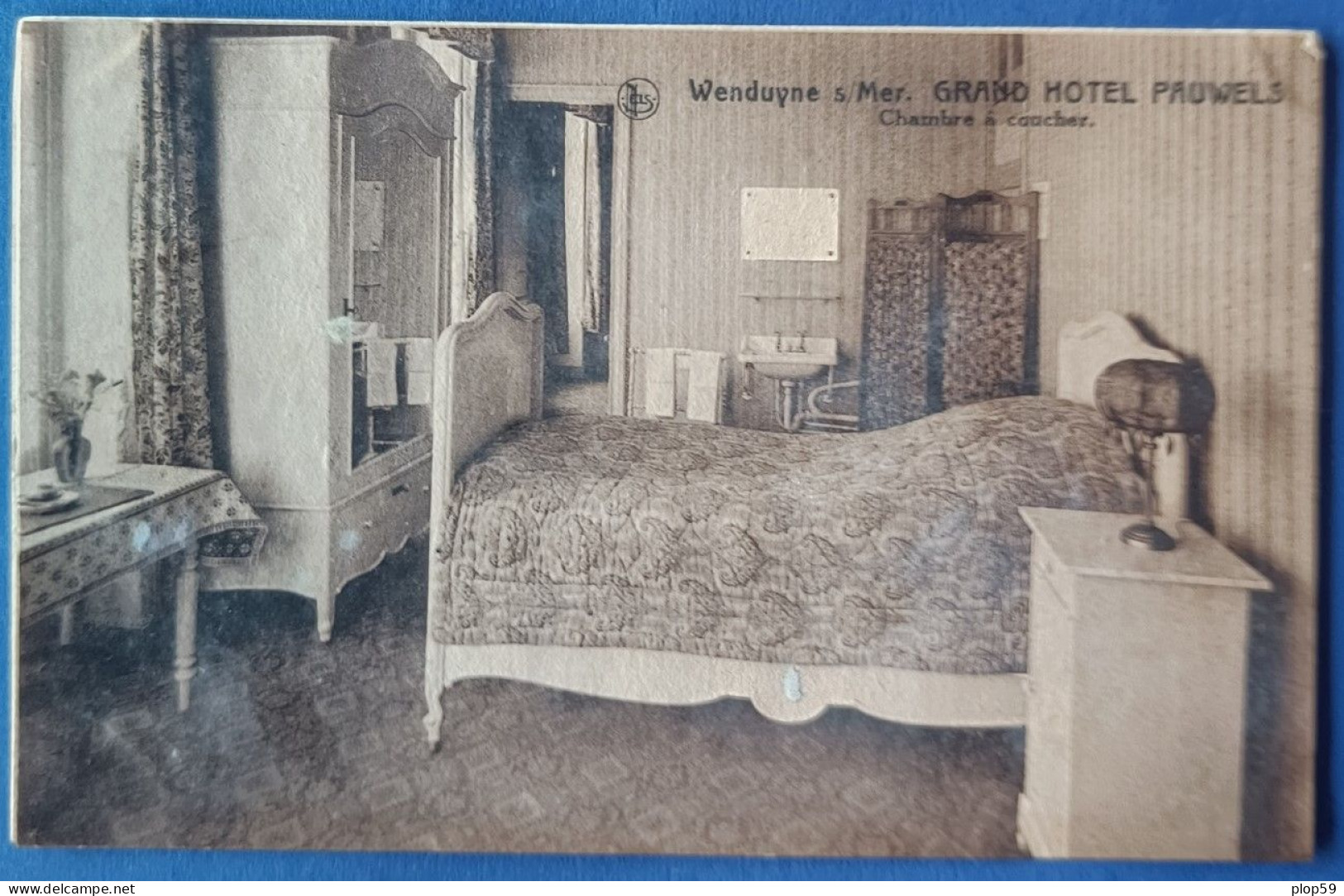 Cpa 2 Scans - **carte Specimen **-  Wenduyne Sur Mer Grand Hotel Pauwels Wenduine Chambre A Coucher - Wenduine