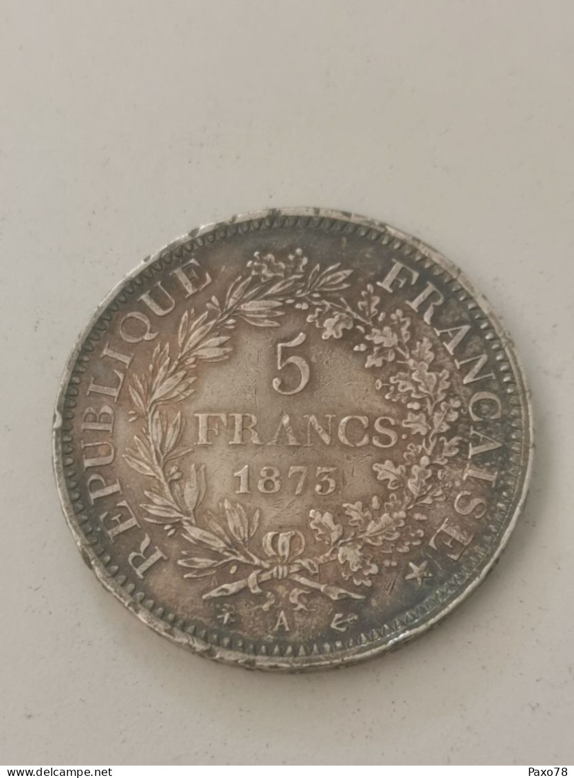France, 5 Francs Hercules 1873 A - 5 Francs