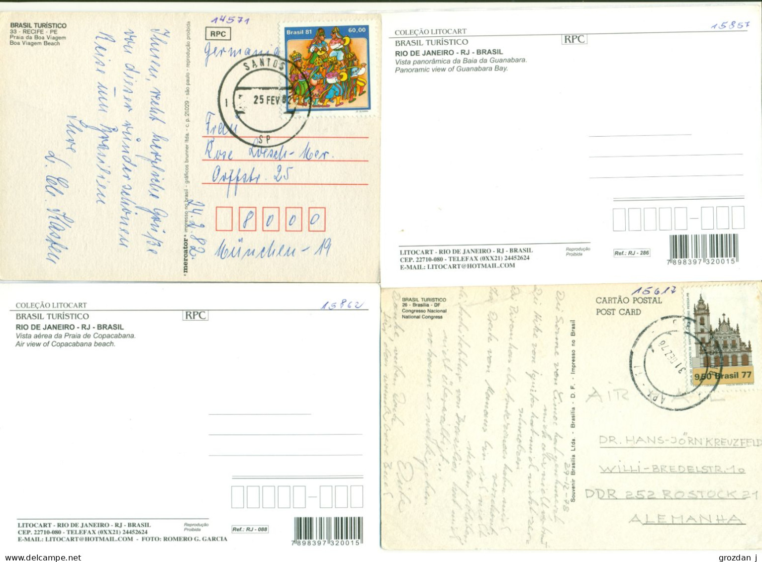 Lot No 7, 21 Modern Postcards, Brazil, FREE REGISTERED SHIPPING - Verzamelingen & Kavels