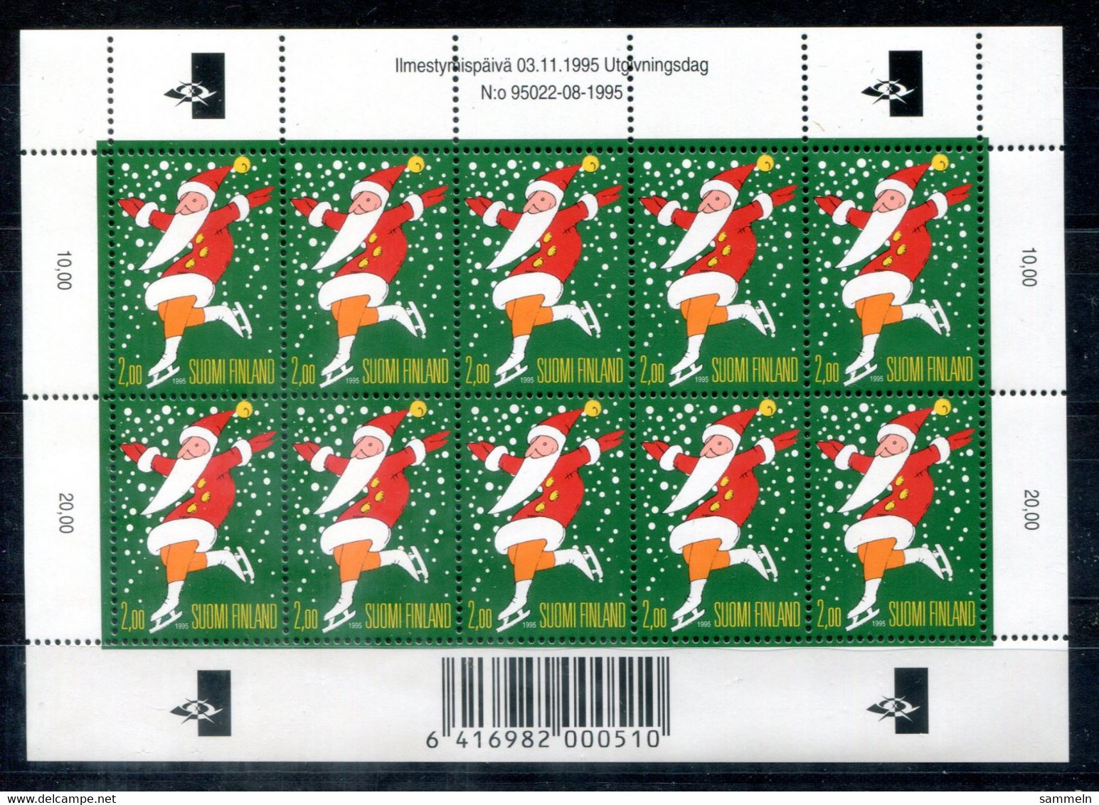 FINNLAND 1317 KB Mnh - Weihnachten, Christmas, Noël  - FINLAND / FINLANDE - Blocks & Sheetlets