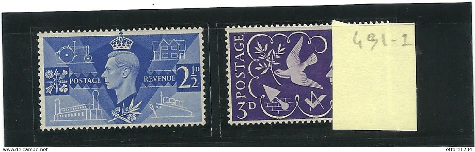 Gran Bretagna 1946mnh** - Unused Stamps