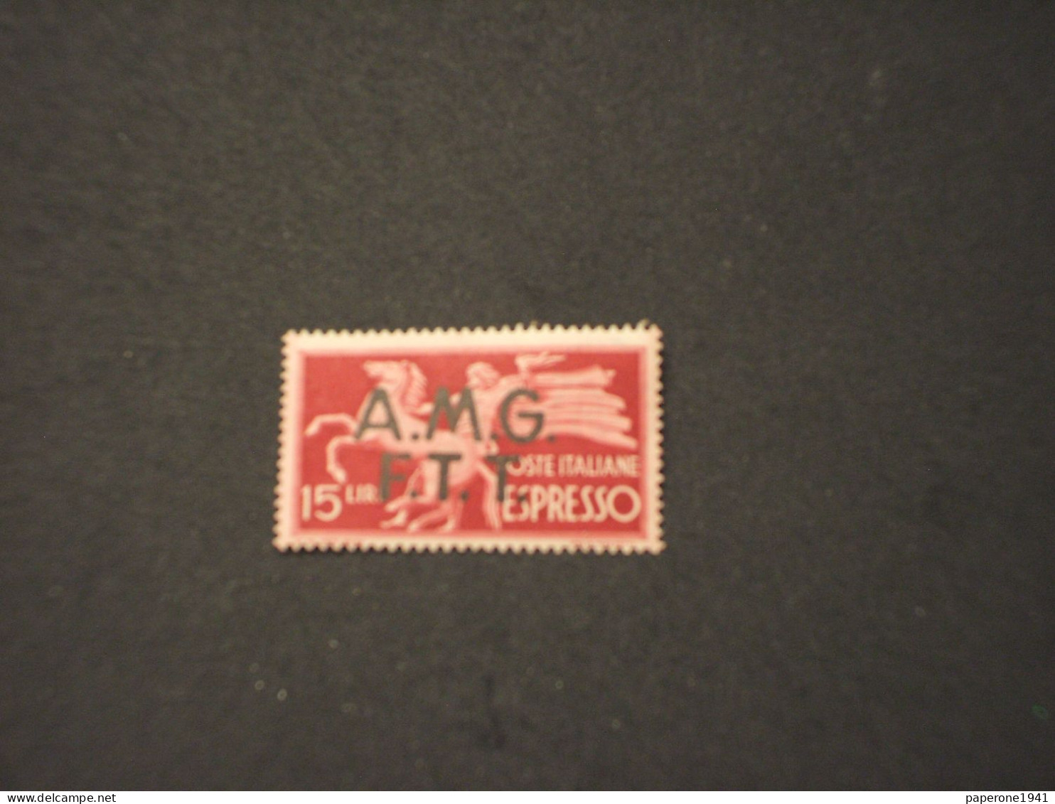 TRIESTE ZON A - AMG FTT - ESPRESSO - E. 1947/8 CAVALLO L. 15 - NUOVO(++) - Exprespost