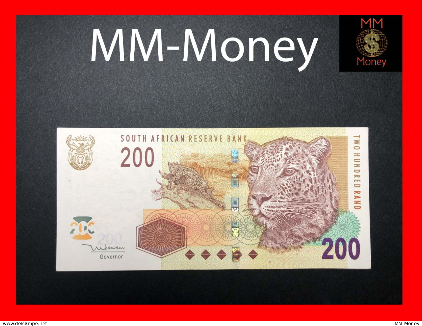 SOUTH AFRICA  200 Rand  2005  P. 132  *sig. Mboweni*    AU+ - South Africa