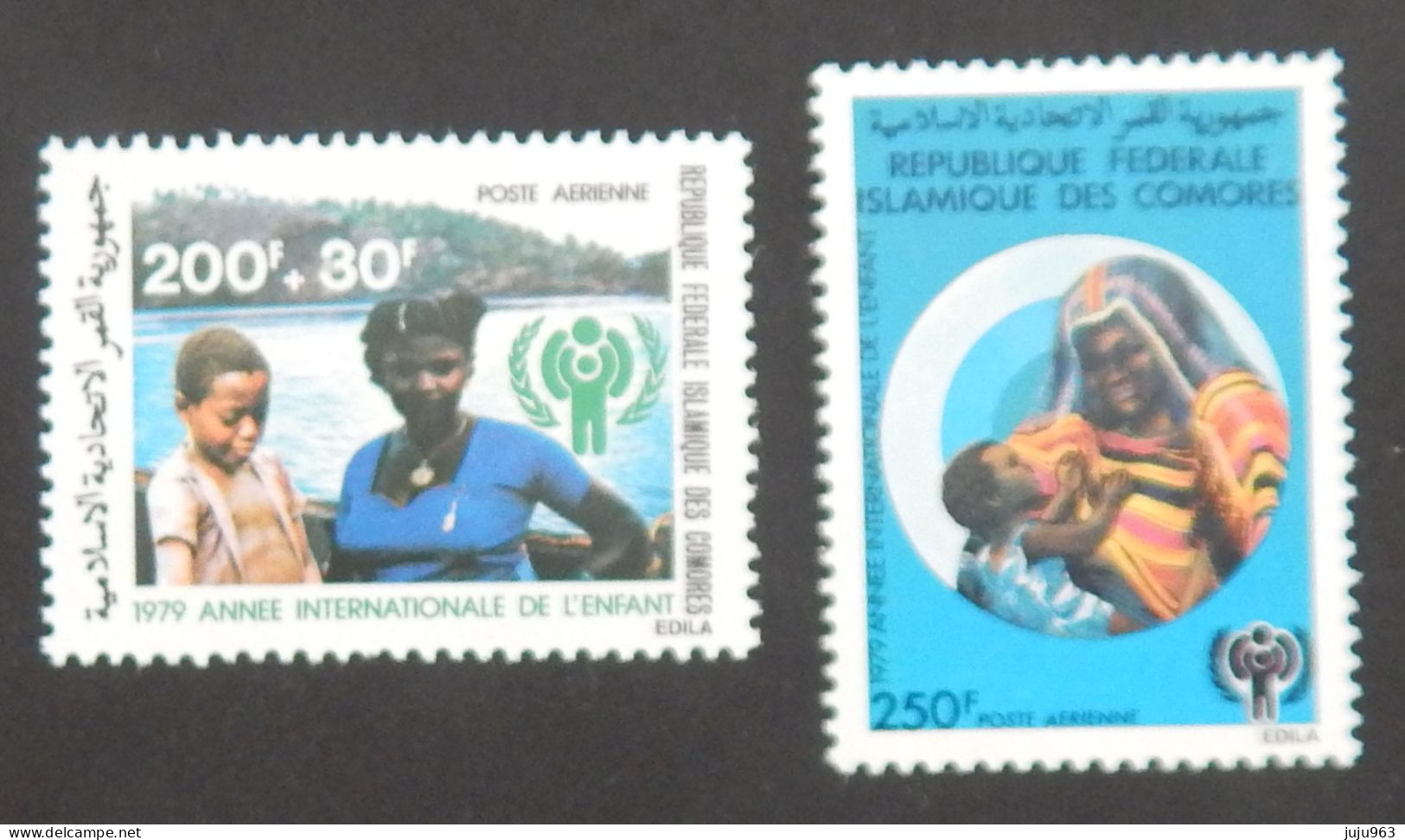 COMORES YT PA 164/165 NEUFS GOMME MAT "ANNEE INTERNATIONALE DE L ENFANT" ANNÉE 1979 - Comores (1975-...)