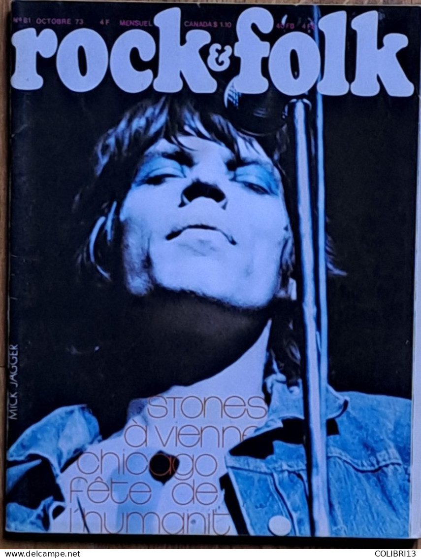 ROCK ET FOLK N°81 120 Pages Page Centrale Les STONES POSTER DE RIBEIRO Les Comix Par ALESSANDRINI - Musique