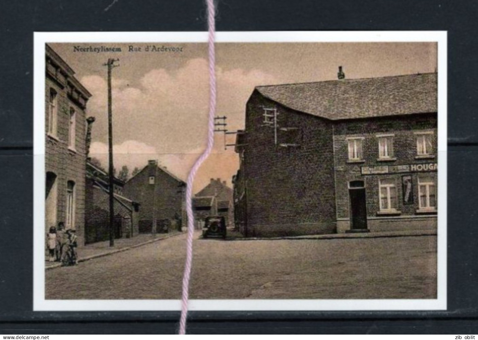 PHOTO NEERHEYLISSEM HELECINE BRABANT WALLON VOITURE CAFE REPRO - Hélécine